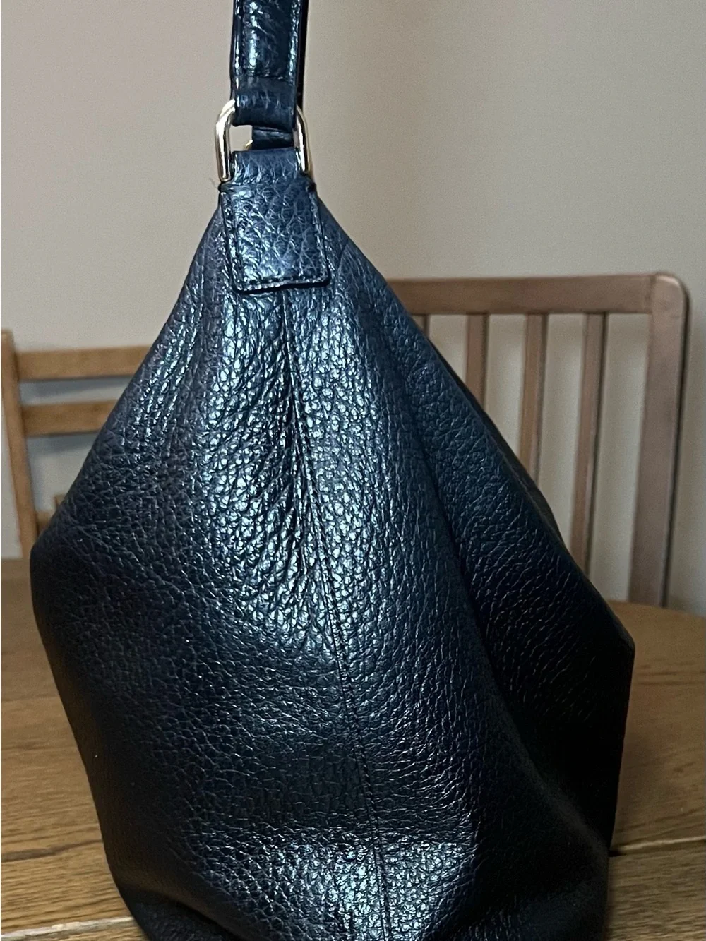 Kate Spade Prospect Place Kaia Hobo Black Pebbled Leather Shoulder Bag Purse